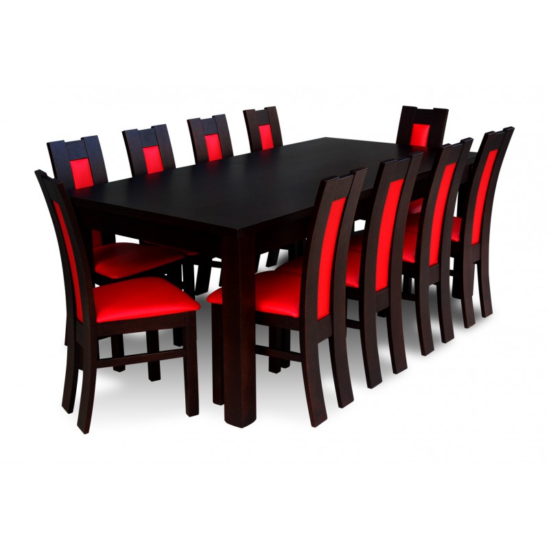 stół i krzesła do jadalni tapicerowane