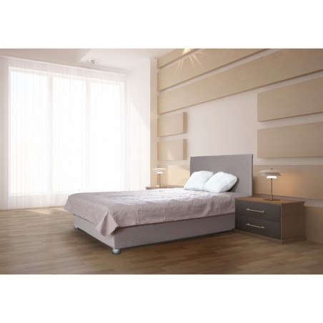 Łóżko tapicerowane do sypialni 140x200 z materacem