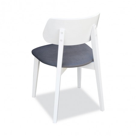 Drewniane białe krzesło K-82