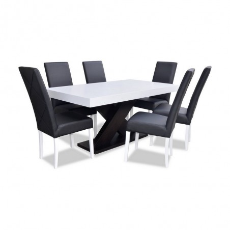 nowoczesny stół i 6 krzeseł do jadalni