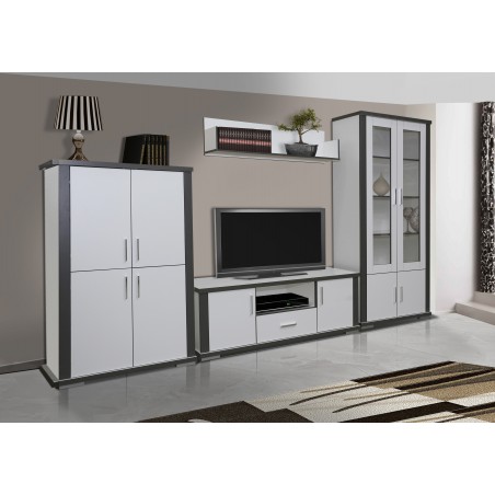 Komoda Grey 96 / 154 / 45 w białym matowym kolorze