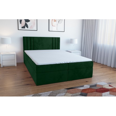 łóżko kontynentalne 180x200 cm tapicerowane do sypialni