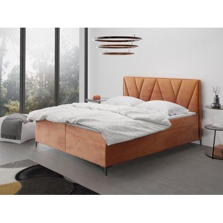 Łóżko kontynentalne Medro z materacem 180x200