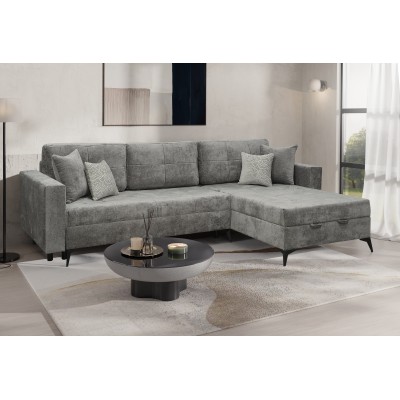 Narożnik Roster tapicerowany funkcja spania dp salonu