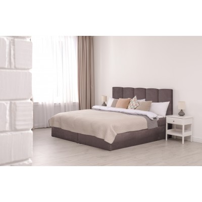 Łóżko z materacem i pojemnikiem do sypialni TOLA