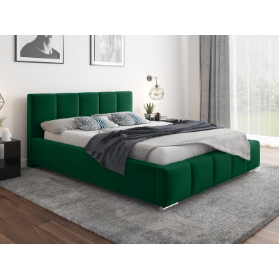 Łóżko tapicerowane Laura z pojemnikiem i stelażem