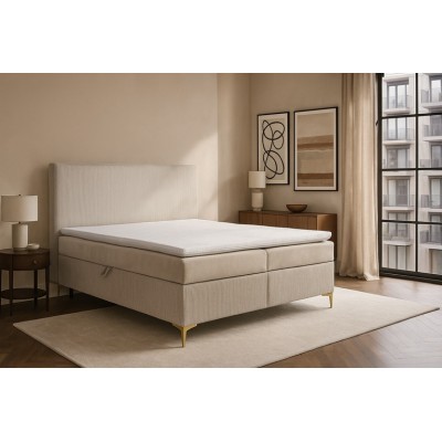 łóżko kontynentalne lavani z materacem