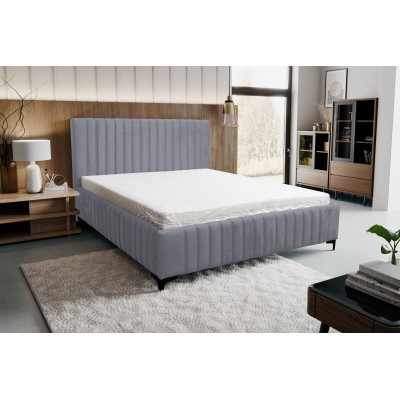 Łóżko z pojemnikiem do sypialni tapicerowane Zuani