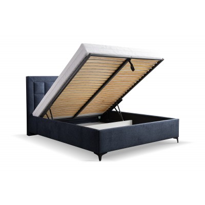 łóżko tapicerowane z stelażem Vena