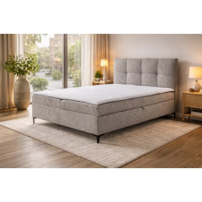 Łóżko kontynentalne z materacem do sypialni LORO