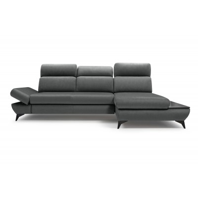 Narożnik Titan do salonu z regulacją podgłówka i funkcją spania