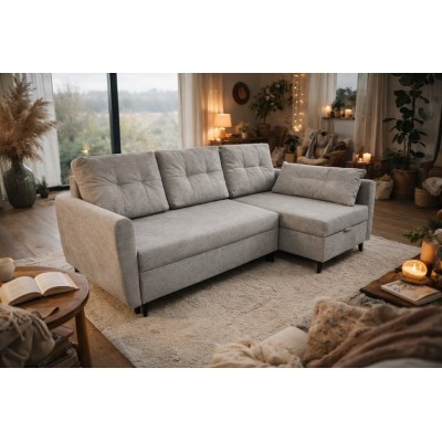 Narożnik Fiero tapicerowany z funkcją spania