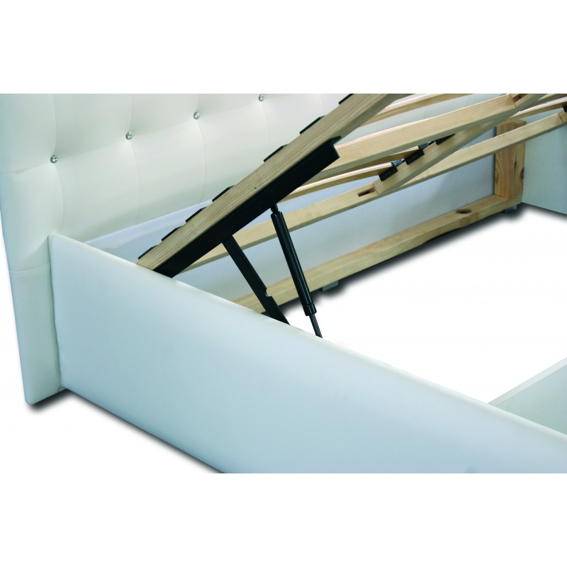 ŁÓŻKO DO SYPIALNI Z POJEMNIKIEM 200x140 TAPICEROWANE RÓŻNE TKANINY